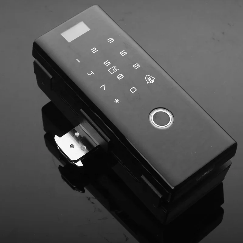 
No drilling Wireless WiFi Tuya App safety finger print door locks for sliding glass doors 
