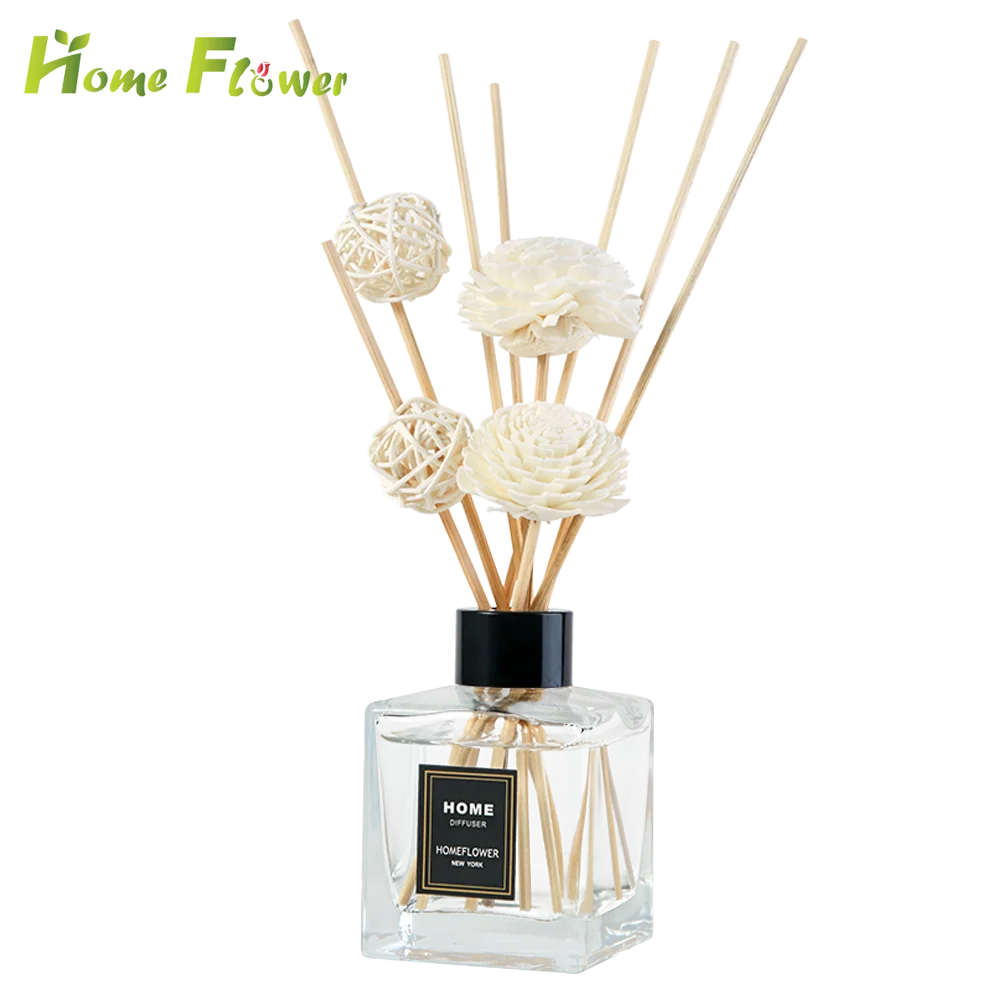 150 мл натуральные палочки, декоративная стеклянная бутылка, тростник диффузор