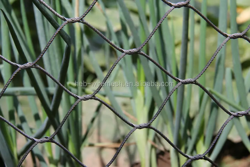 Candurs AISI 316 Architectural Flexible Black Oxide Stainless Steel Rope Wire Mesh