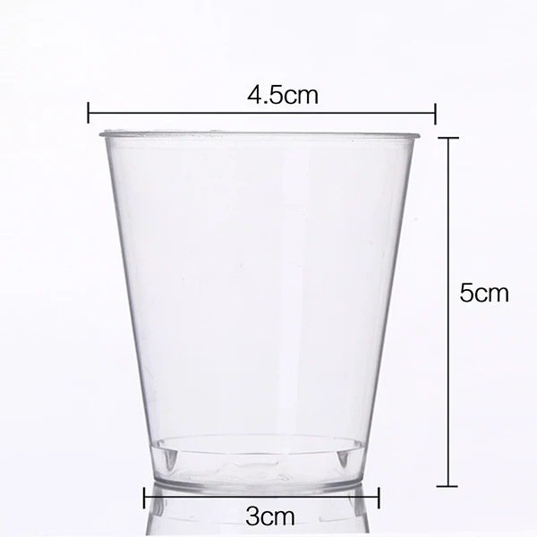 Wholesale 1.5 oz PS clear plastic disposable cup