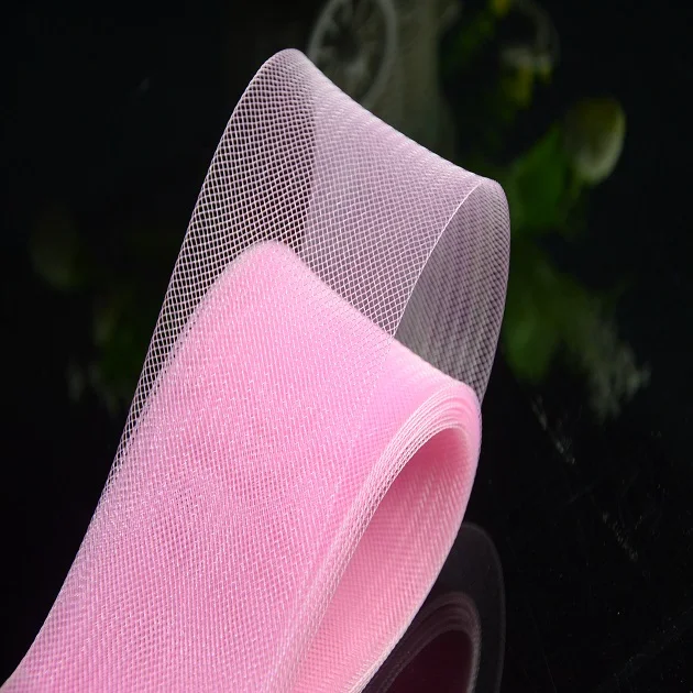 1/2 inch Stiff Pure color Crinoline Horsehair Braid for Wedding dresses making