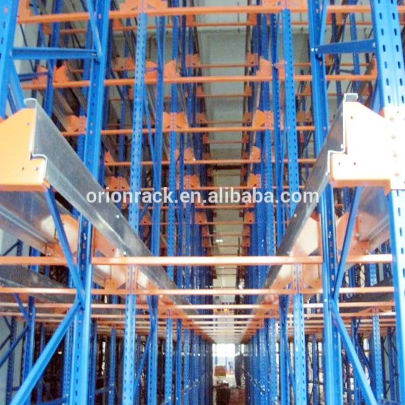 Automated Warehouse Racking System Radio Shuttle Rack With Pallet Runner