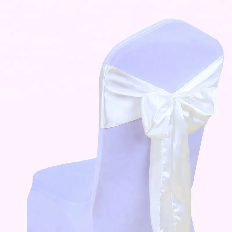 
wedding party banquet decoration burgundy satin chair sashes 