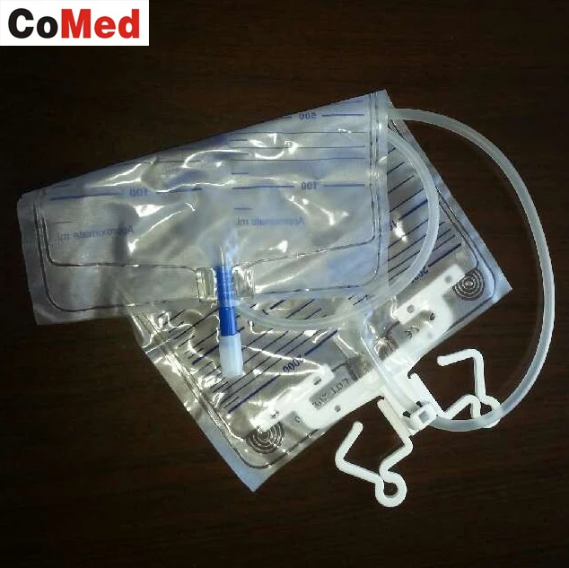 Sterile plastic urine bag 2000ml for single use