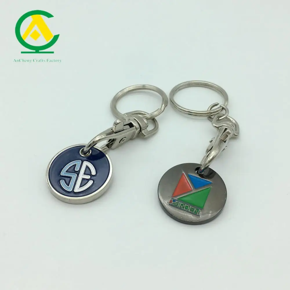 2023 металлический брелок для монет под заказ сувенирный