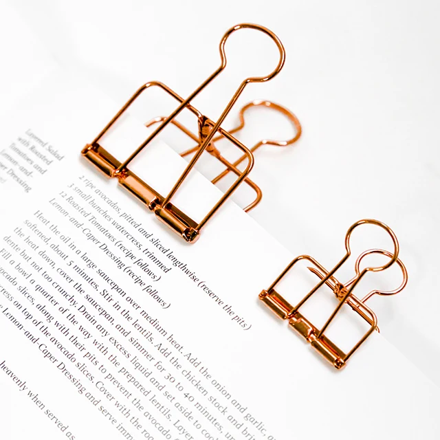 3 Size 8 Colors Metal Long Tail Clips Mini Binder Clips Multifunctional Metal Bookmark