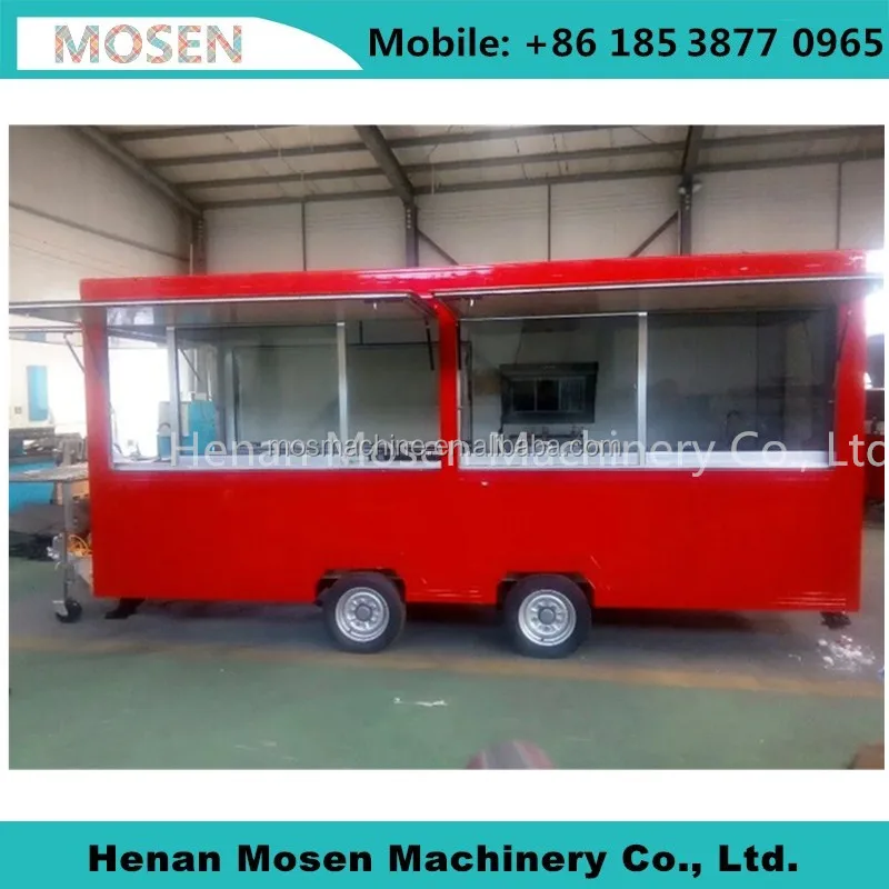 hot dog ice cream food cart concession trailer, mini truck food, used food trucks for sale in USA