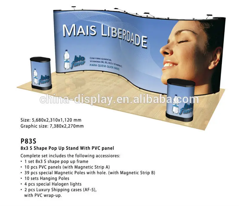 Специальная форма хлопает вверх дисплей дисплей оборудование, футов фон стенд