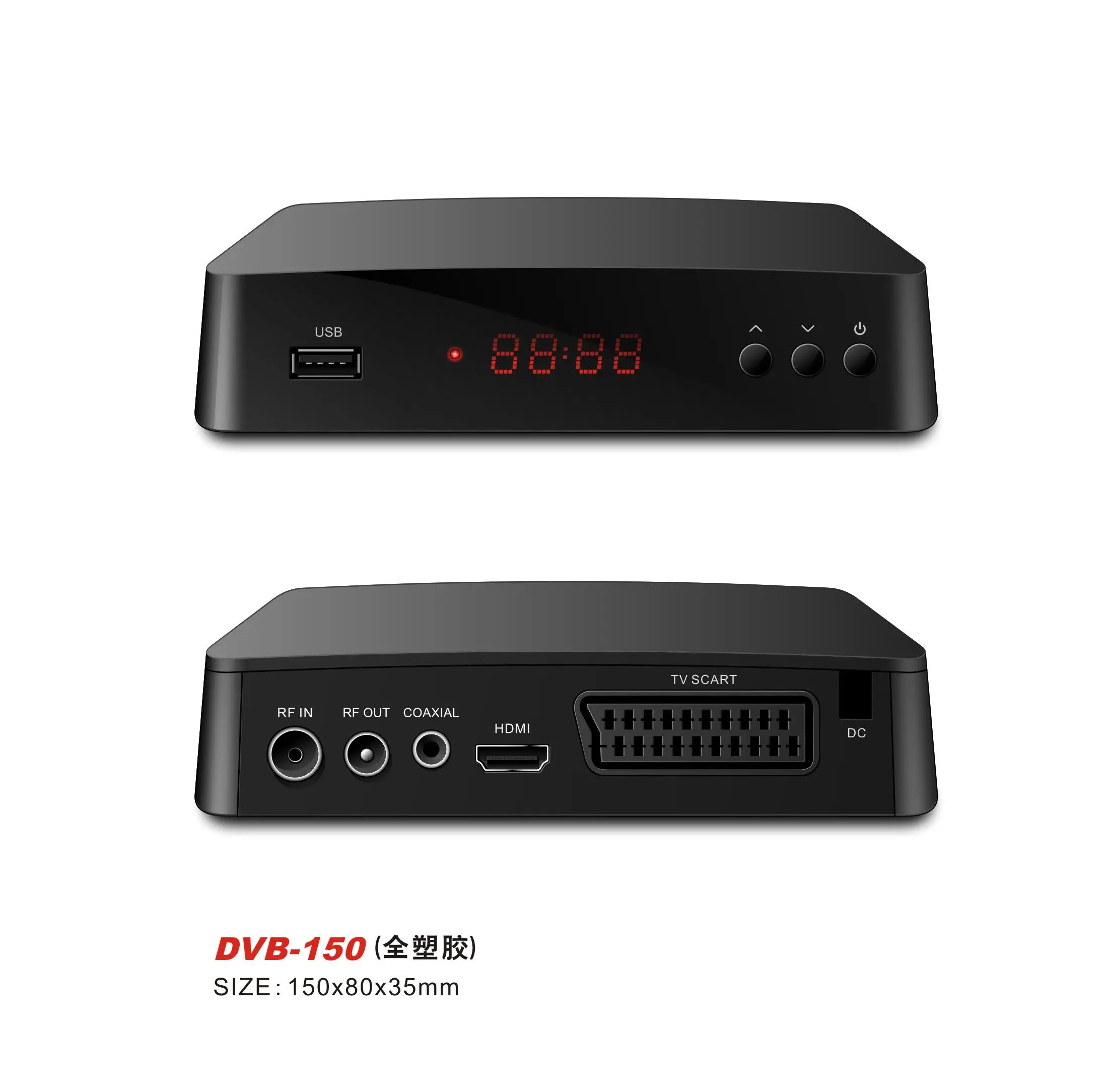 With Good Quality at Comepititiv Europe MINI GX6621 DVB-S2 Digital Satellite TV Receiver IPTV Powervu FTA satellite receiver