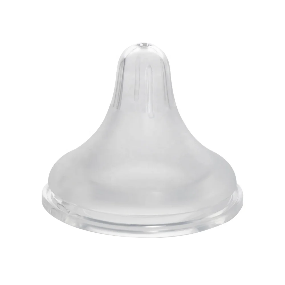 High Quality Transparent Safety Silicone Feeding Baby Nipple