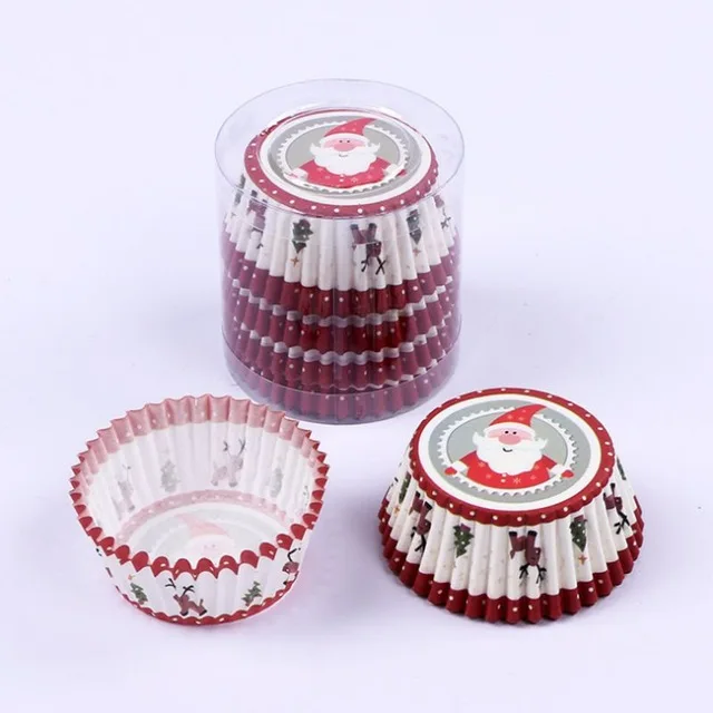 
PVC Tube Packed Cake Cups Disposable Cupcake Liners Paper Cupcake 