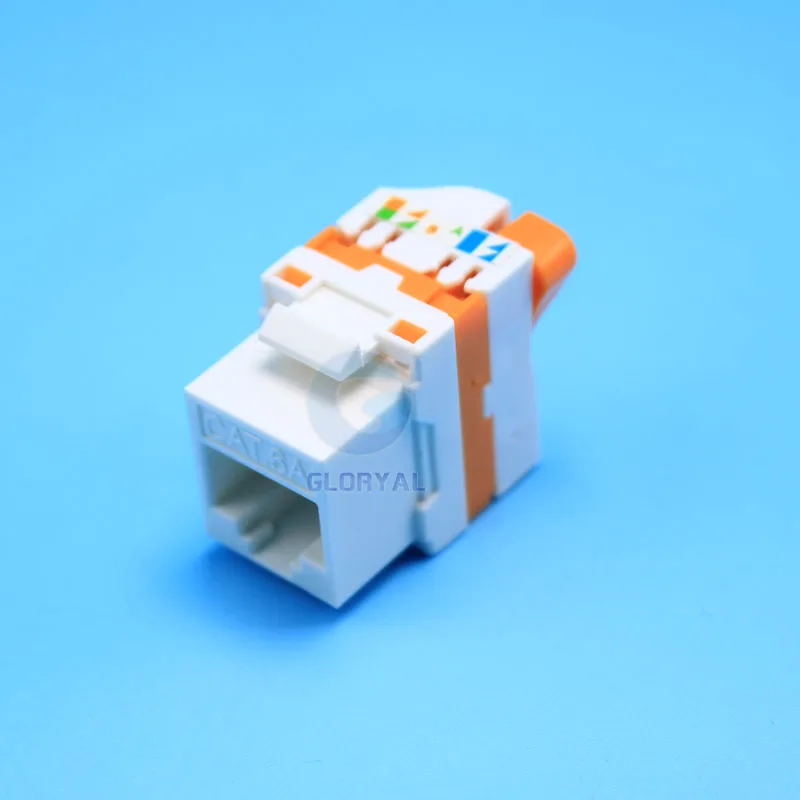  Бесинструментальный вращающийся UTP Cat6 RJ45 keystone