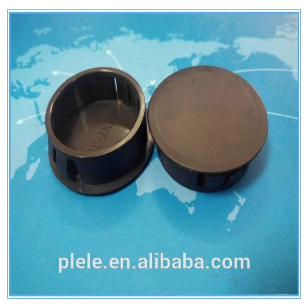 Black color Nylon plastic cable end cover hole plug
