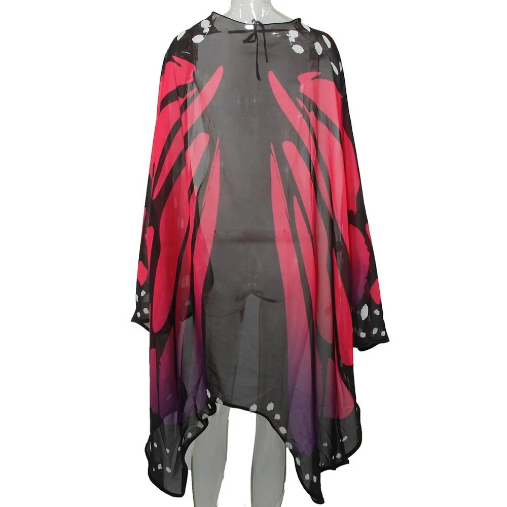 
New style chiffon scarf butterfly shawl soft hand-feeling fabric printing scarf factory direct sale 