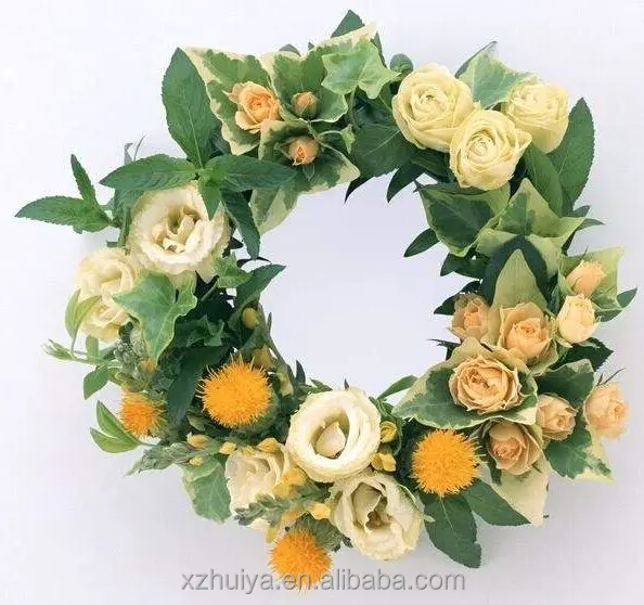 hebei xuzhou huiya new product Ring loop circle annular round floral foam, ring florist foam, ring round flower mud supplier