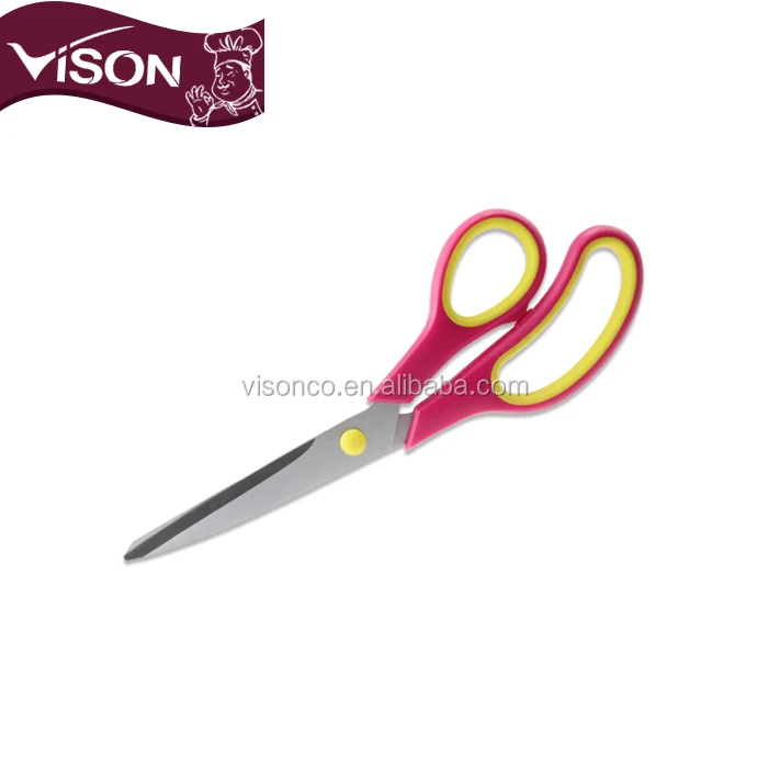 
8 inch small rubber handle industrial household school paper cutting office student tailor scissors 