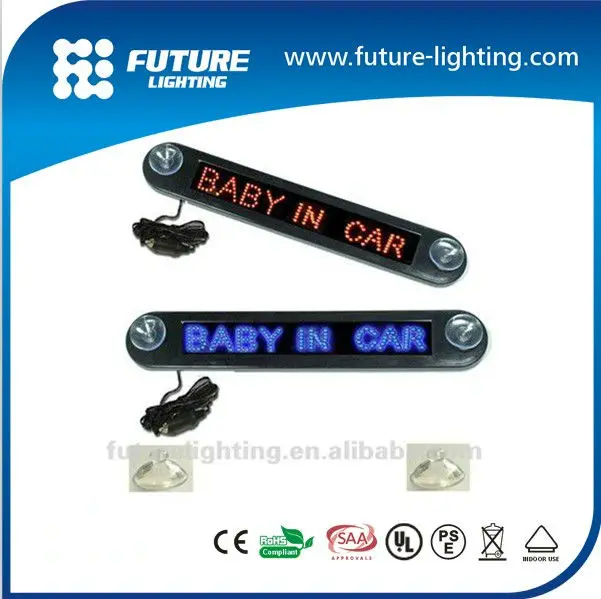 
12v LED car window message moving scrolling sign 