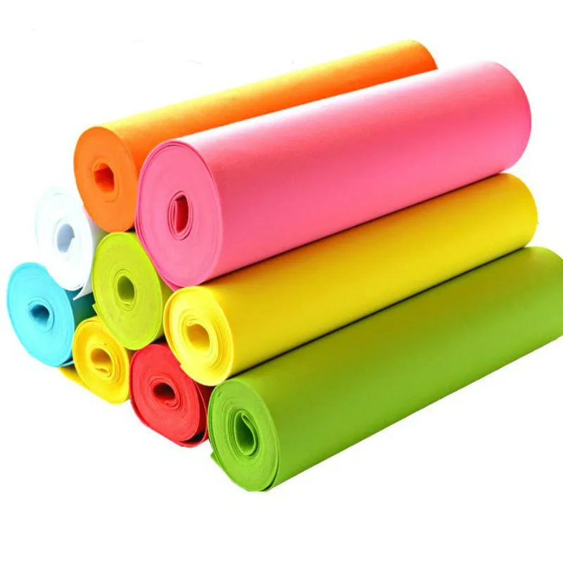 Polyester Colorful Children DIY Handmade Nonwoven Felt Fabric