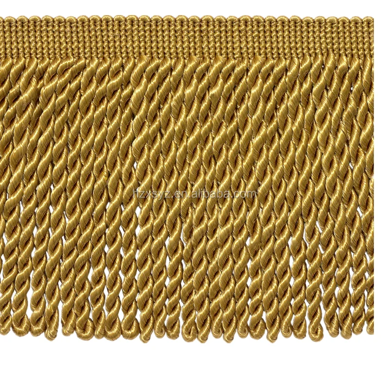 New design polyester tassel fringe used for home textile decorative curtain fringe trim
