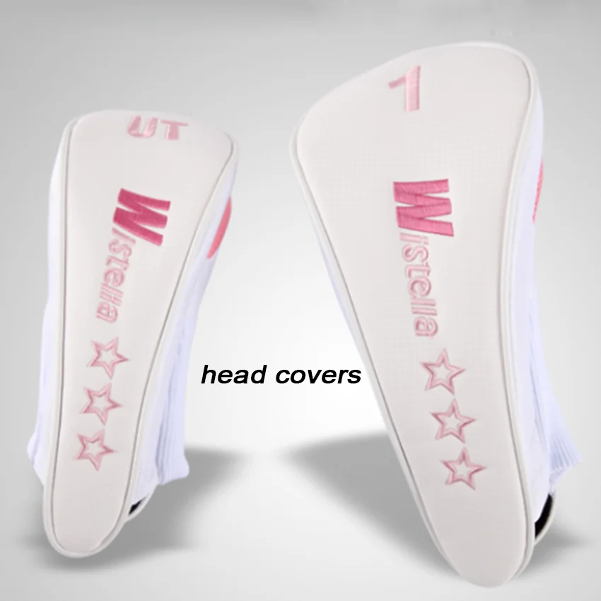 Driver Iron Putter Useful Golf Clubs Kids Beginner Golf Clubs with Pink Bag Golf Complete Clubs Set