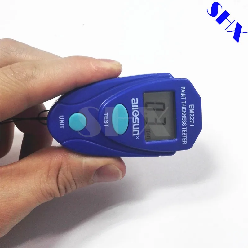 5pcs Allsun EM2271 цифровая мини-автомобиль Краски Толщина метр Краски Толщина Тестер Авто покрытие Толщина датчик толщиномер