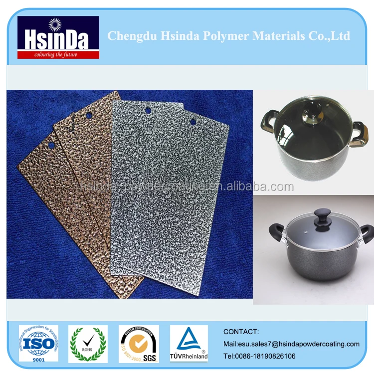 Высокая термостойкость гибридных распыления краски порошковые покрытия для соуса горшок