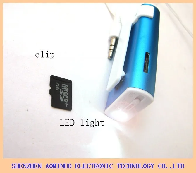  Лидер продаж мини MP3-плеер 4 в 1 со светодиодной подсветкой и