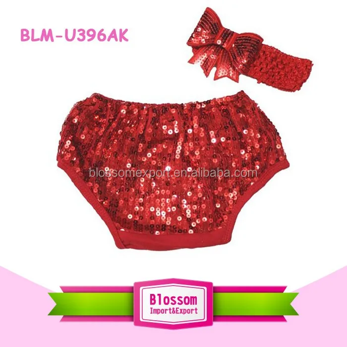 
Wholesale in stock children multicolor blank bloomers shiny printed spandex fabric fancy sparkle baby girl sequin petti bloomers 