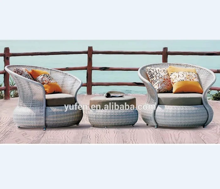 Luxury ratan wicker garden furniture patio lounge chair