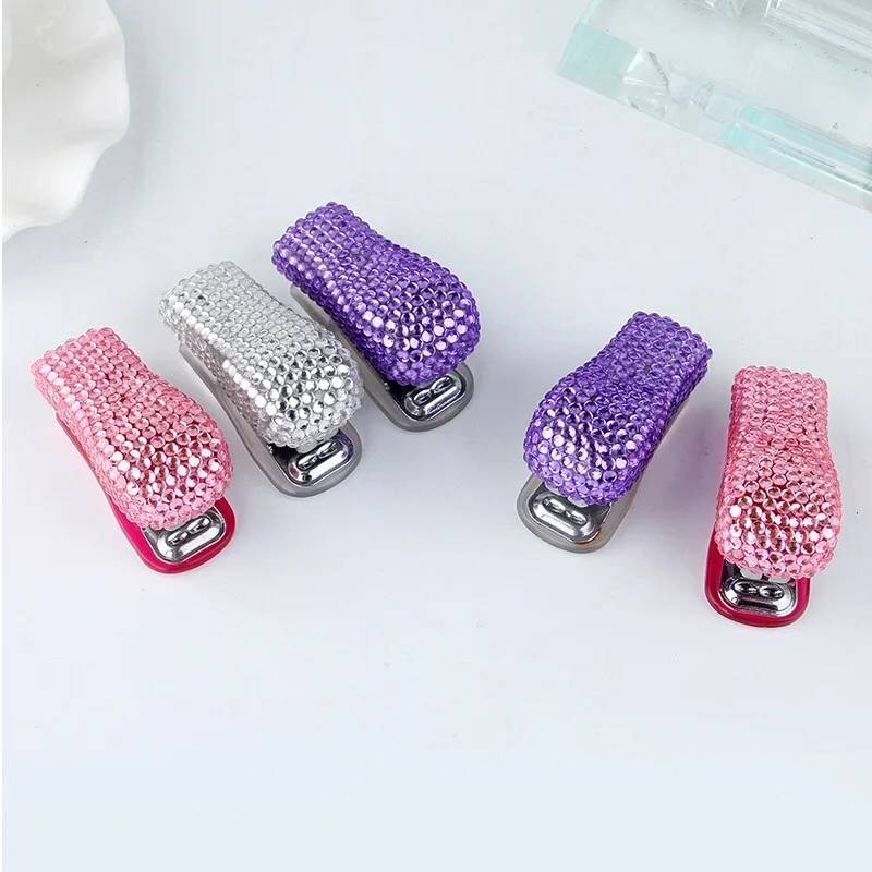 Mini size stapler acrylic drill ab adhesive manual sticking drill stapler