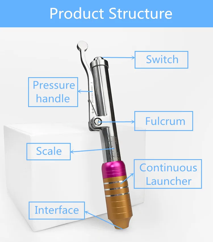 Free shipping hyaluronic pen gun injector acid hyaluronic pen