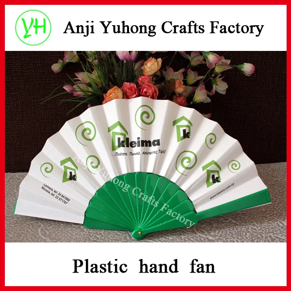 
Promotional Plastic Hand Fan With Paper Printed 