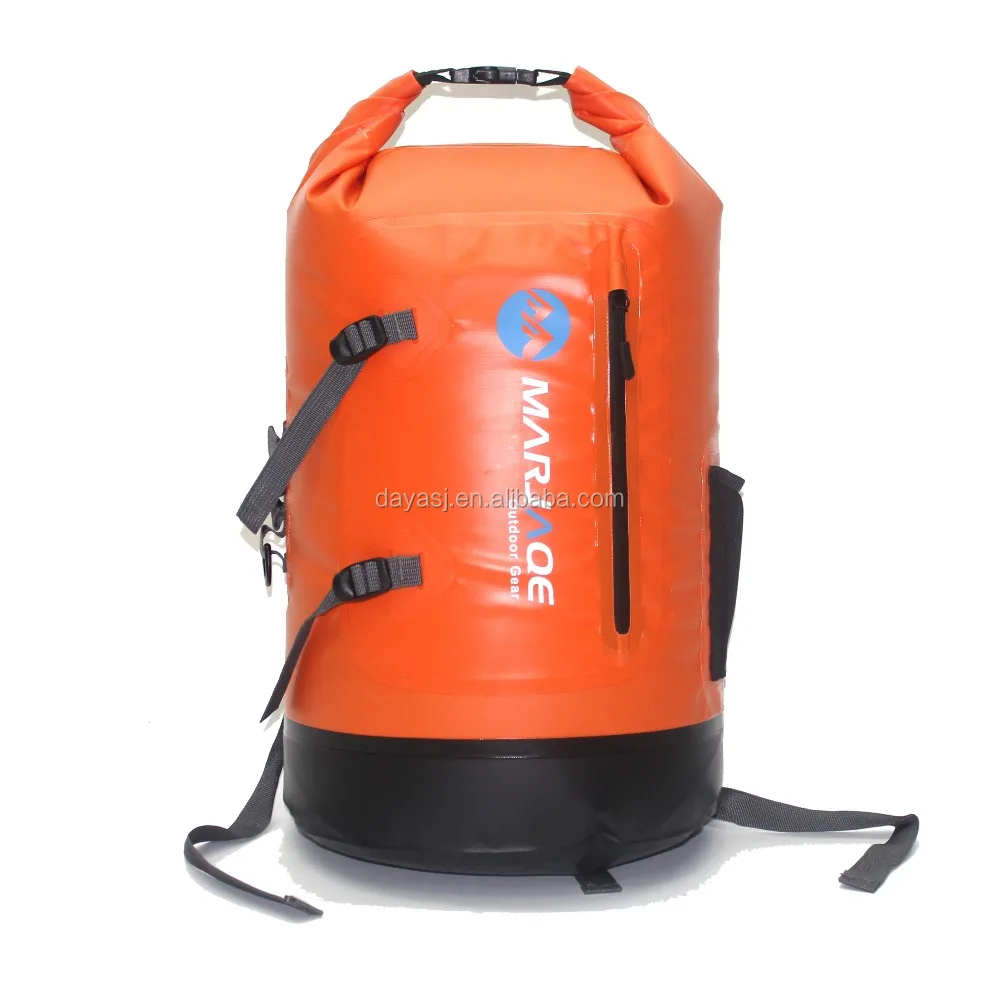 
Amazon Best Selling Grey Dry Bag Padded Back Support Premium Sack 500D PVC Adjustable Straps Waterproof Backpack 