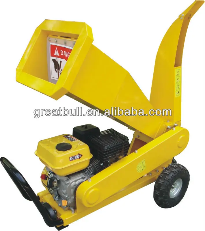 
6.5HP Gasoline 4 Stroke Wood Machine Waste Leaf Branch Chipper Shredder 