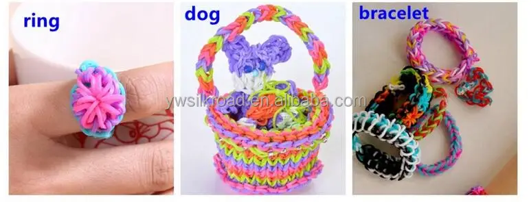 2016 Good quality elastic hair bands, mini colored rubber bands