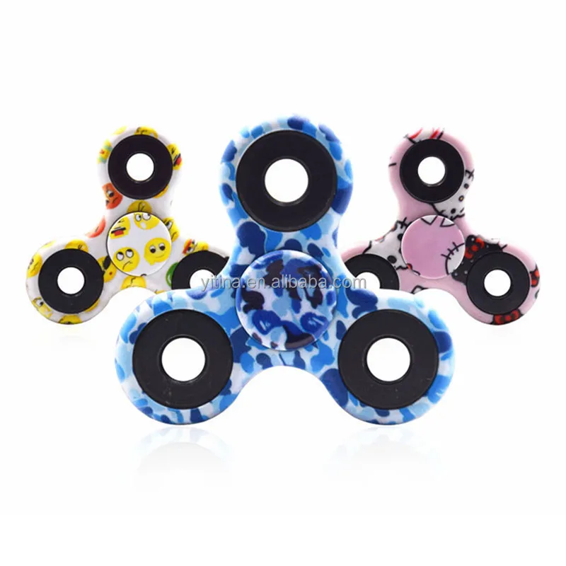 Спиннер-антистресс для аутизма и СДВГ игрушка с увеличением фокуса ручной Спиннер T001 медный тройной