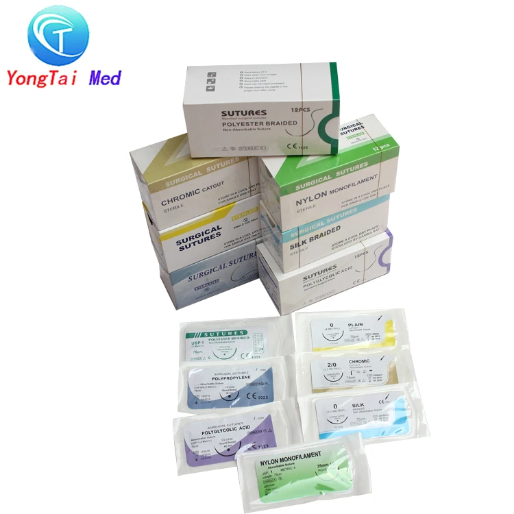 
Disposable medical surgical suture thread ophthalmic 