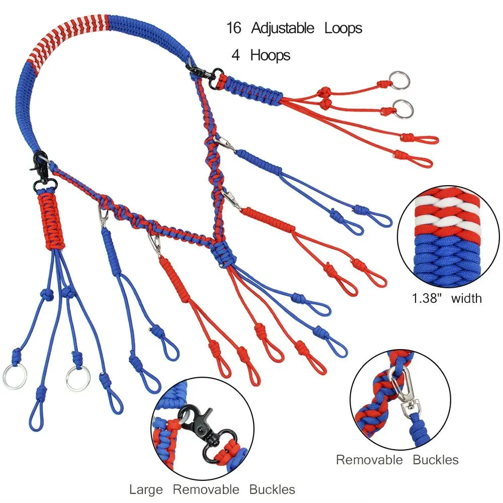 
Hand Braided Necklace Duck Call Lanyard for Pheasant Waterfowl 