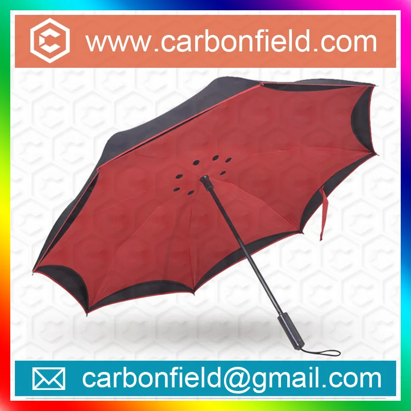 Custom new design inverted umbrella , Promotional customized Anti UV sunshade