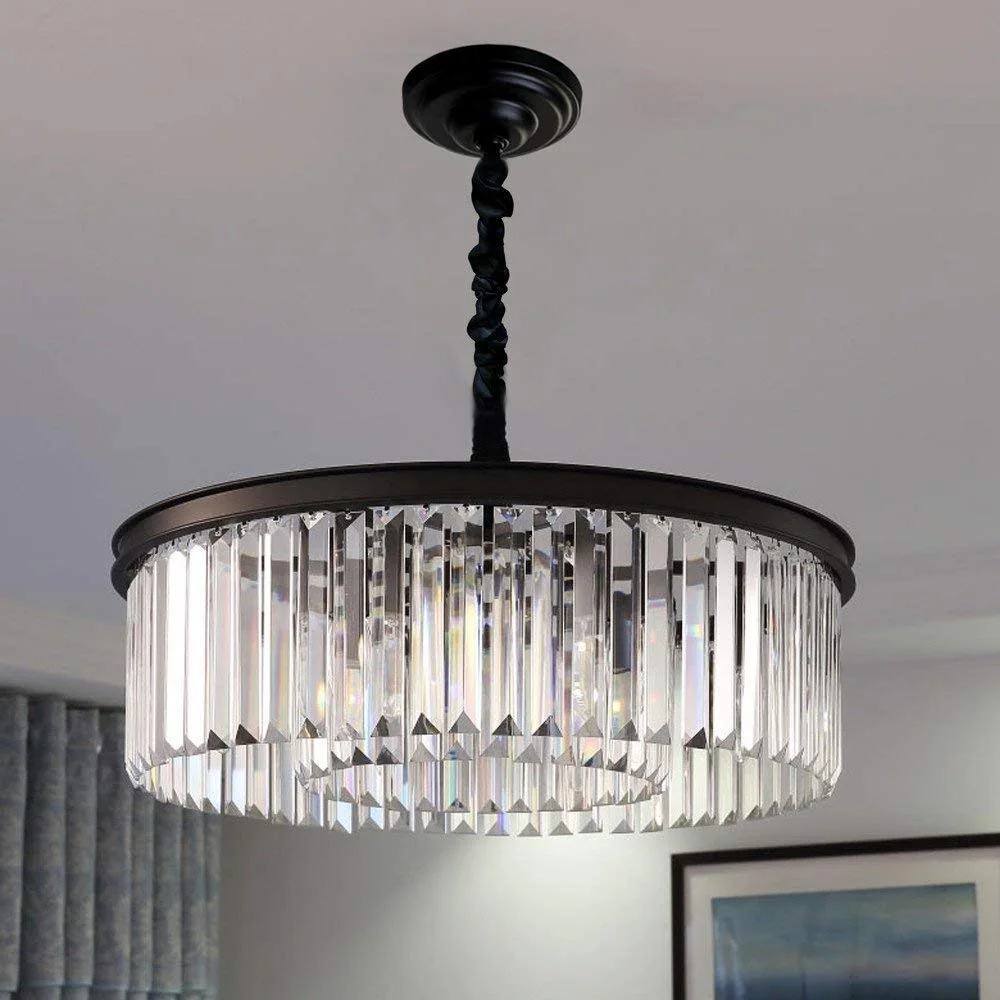 Modern Crystal Chandelier Pendant Ceiling Lamp