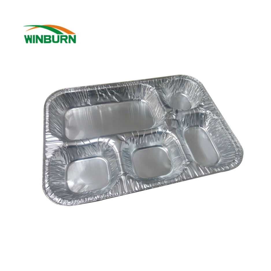 60-65mic fast food foil food container of different types