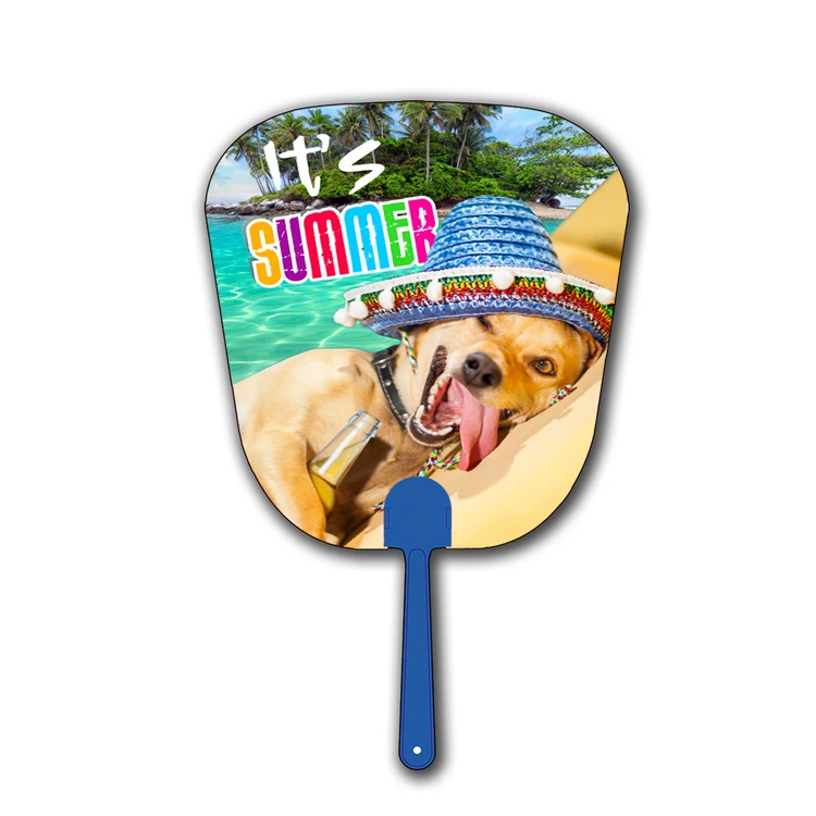 Zebulun Promotional Product PP 3D Lenticular Effect Plastic Hand Fan