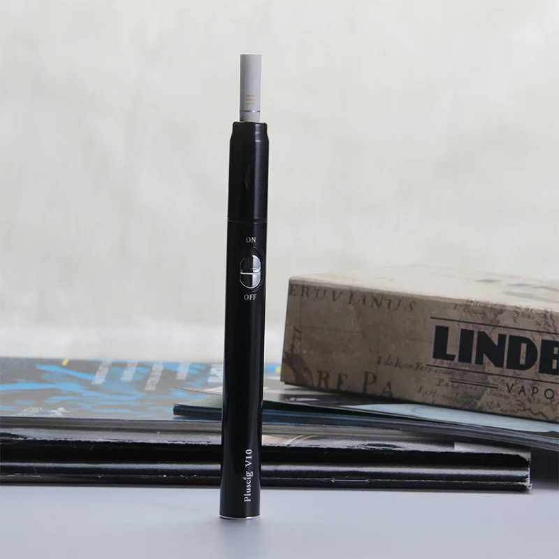 2021 Newest Heating E Cig  Pluscig V10 with Single-button Operation and Steady-going Quality Support OEM/ODM