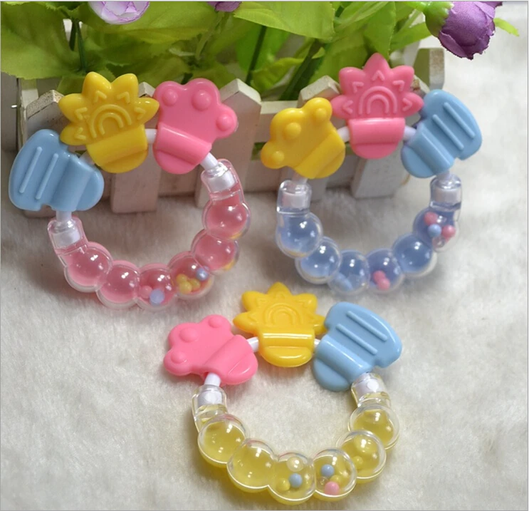 Baby Teething Ring | Sensory Teether Toy | Safe Silicone Teething Bracelet
