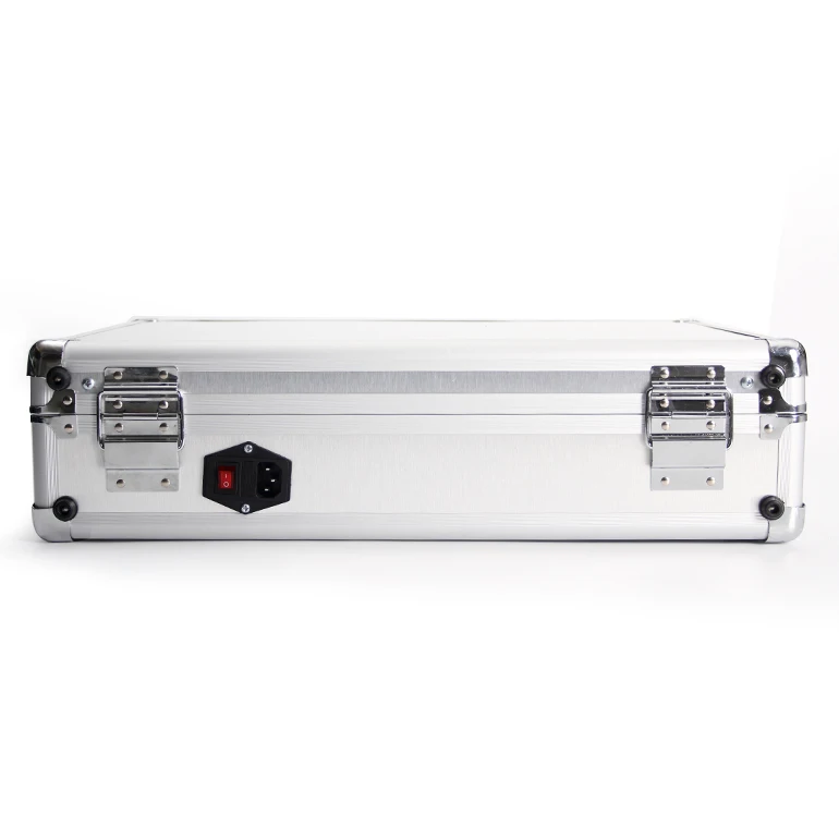 Customized Size silver/black Metal material practical portable light control switch demo case