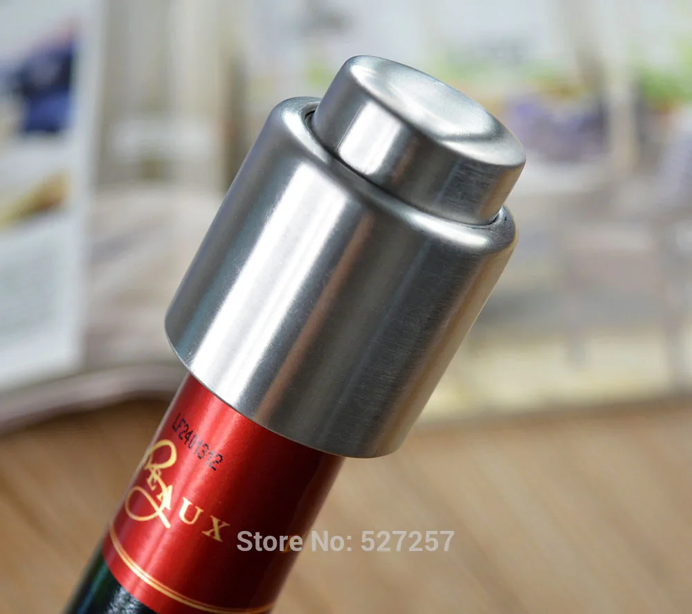 Stainless steel household restaurant wine bottle stopper keep fresh red wine bottle cork for promotion
