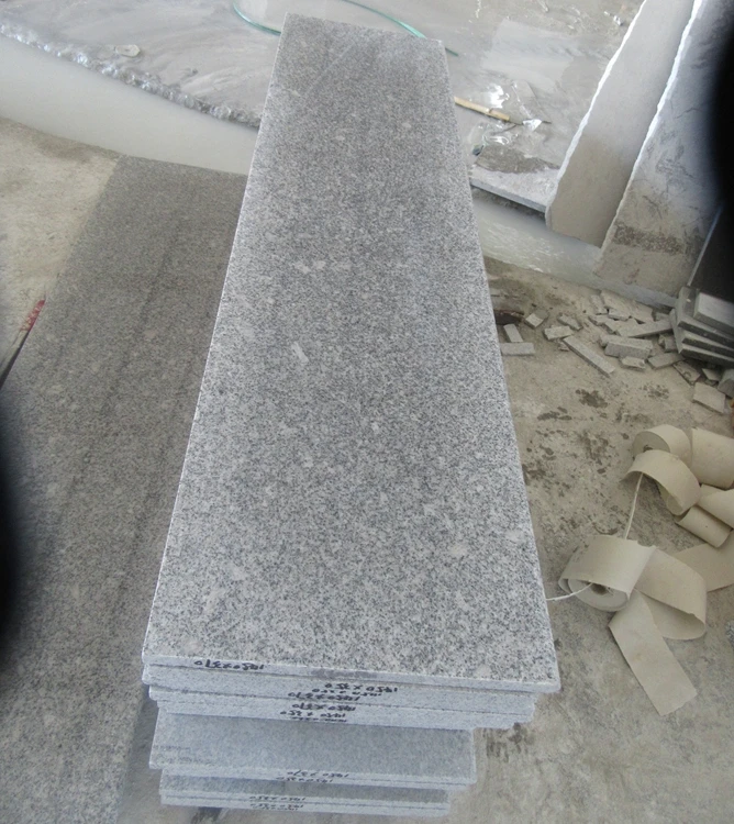 China Cheap Granite Material For Stair G602 Granite Staircase Stair Step Tiles On Sale