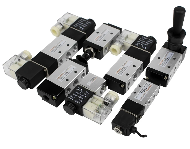 3v210-08 3 2 way 3-way pneumatic electric actuator control solenoid valve operation 12v 24v dc