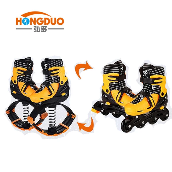 bounce running shoes jumping stilts skate shoes