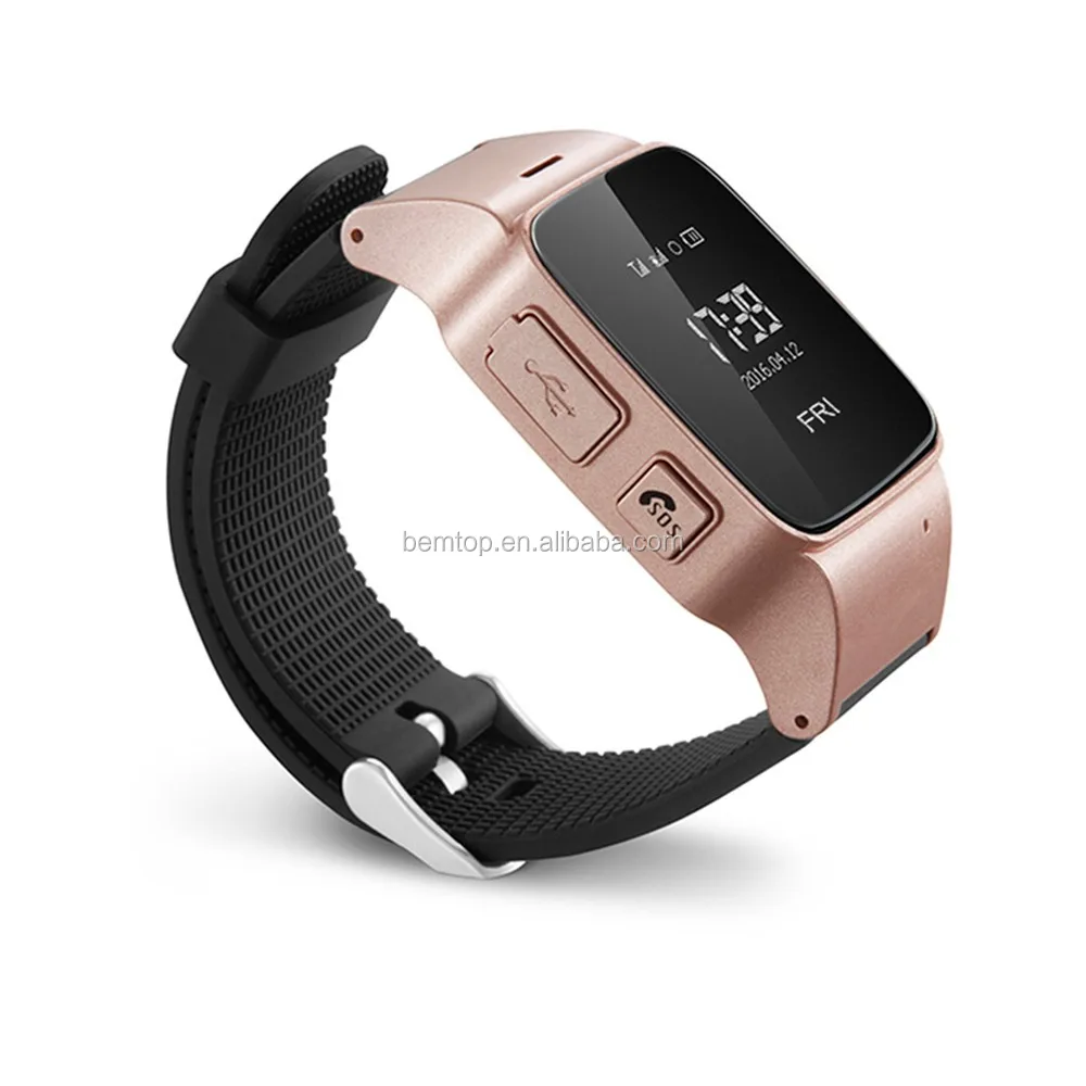 
OLED Display Elderly Tracker Android Smart Watch Google Map SOS Wristwatch Personal GSM Wifi LBS GPS Tracker for old Safety 